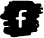 facebook icon in white with black background of scribbled marker